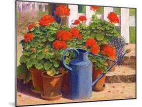 The Blue Watering Can, 1995-Anthony Rule-Mounted Giclee Print