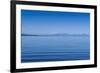 The Blue Waters of Lake Taupo with the Tongariro National Park in the Background-Michael-Framed Photographic Print