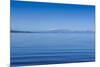 The Blue Waters of Lake Taupo with the Tongariro National Park in the Background-Michael-Mounted Photographic Print