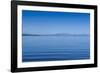 The Blue Waters of Lake Taupo with the Tongariro National Park in the Background-Michael-Framed Photographic Print