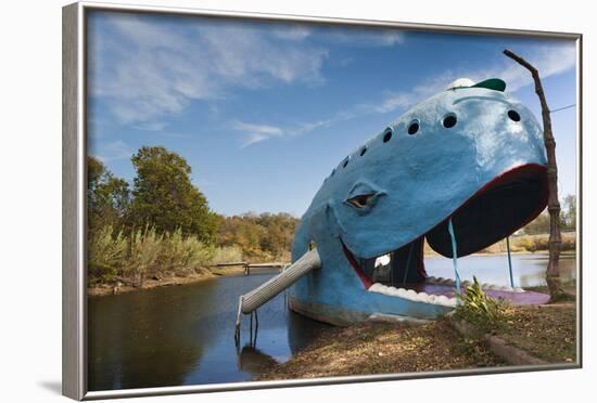 The Blue Whale, Route 66 Roadside Attraction, Catoosa, Oklahoma, USA-Walter Bibikow-Framed Photographic Print