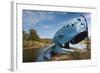 The Blue Whale, Route 66 Roadside Attraction, Catoosa, Oklahoma, USA-Walter Bibikow-Framed Photographic Print