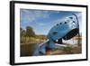 The Blue Whale, Route 66 Roadside Attraction, Catoosa, Oklahoma, USA-Walter Bibikow-Framed Photographic Print