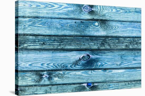 The Blue Wood Texture with Natural Patterns-Madredus-Stretched Canvas