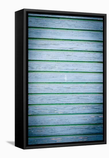 The Blue Wood Texture with Natural Patterns-Madredus-Framed Stretched Canvas