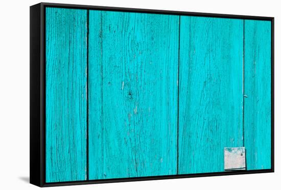 The Blue Wood Texture with Natural Patterns-Madredus-Framed Stretched Canvas