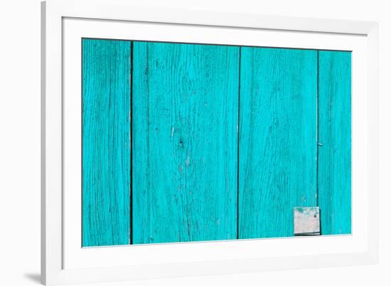 The Blue Wood Texture with Natural Patterns-Madredus-Framed Photographic Print