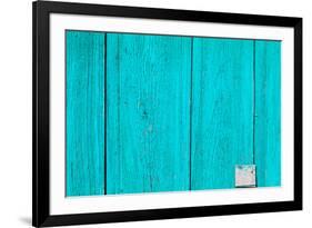 The Blue Wood Texture with Natural Patterns-Madredus-Framed Photographic Print