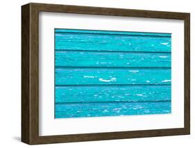 The Blue Wood Texture with Natural Patterns-Madredus-Framed Photographic Print