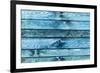 The Blue Wood Texture with Natural Patterns-Madredus-Framed Photographic Print