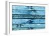 The Blue Wood Texture with Natural Patterns-Madredus-Framed Photographic Print