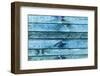 The Blue Wood Texture with Natural Patterns-Madredus-Framed Photographic Print