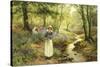 The Bluebell Glade-Ernest Walbourn-Stretched Canvas