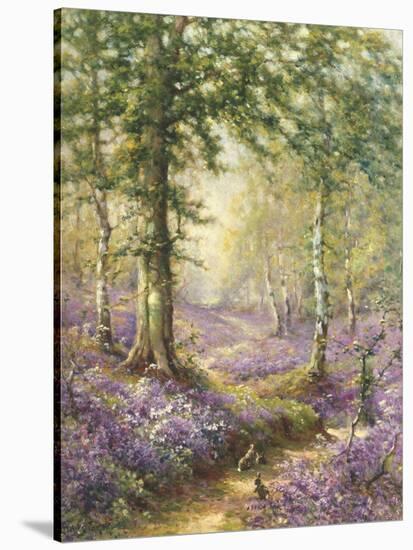 The Bluebell Wood-Alfred Fontville de Breanski-Stretched Canvas