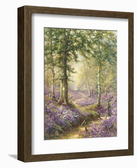 The Bluebell Wood-Alfred Fontville de Breanski-Framed Giclee Print