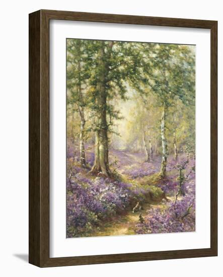 The Bluebell Wood-Alfred Fontville de Breanski-Framed Giclee Print