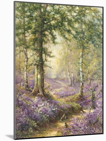 The Bluebell Wood-Alfred Fontville de Breanski-Mounted Giclee Print