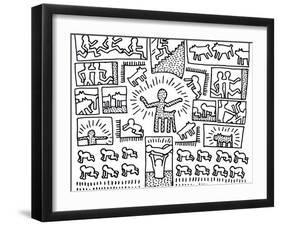 The Blueprint Drawings, 1990-Keith Haring-Framed Giclee Print