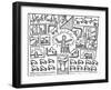 The Blueprint Drawings, 1990-Keith Haring-Framed Giclee Print