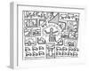 The Blueprint Drawings, 1990-Keith Haring-Framed Giclee Print