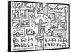 The Blueprint Drawings, 1990-Keith Haring-Framed Stretched Canvas