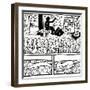 The Blueprint Drawings, 1990-Keith Haring-Framed Giclee Print