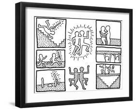 The Blueprint Drawings, 1990-Keith Haring-Framed Giclee Print