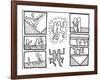 The Blueprint Drawings, 1990-Keith Haring-Framed Giclee Print