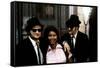 THE BLUES BROTHERS, 1980 directed by JOHN LANDIS Aretha Franklin between John Belushi and Dan Aykro-null-Framed Stretched Canvas