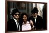 THE BLUES BROTHERS, 1980 directed by JOHN LANDIS Aretha Franklin between John Belushi and Dan Aykro-null-Framed Photo