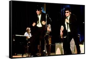 THE BLUES BROTHERS, 1980 directed by JOHN LANDIS Dan Aykroyd and John Belushi (photo)-null-Framed Stretched Canvas