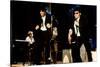 THE BLUES BROTHERS, 1980 directed by JOHN LANDIS Dan Aykroyd and John Belushi (photo)-null-Stretched Canvas