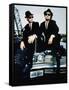 THE BLUES BROTHERS, 1980 directed by JOHN LANDIS Dan Aykroyd and John Belushi (photo)-null-Framed Stretched Canvas