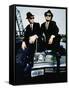 THE BLUES BROTHERS, 1980 directed by JOHN LANDIS Dan Aykroyd and John Belushi (photo)-null-Framed Stretched Canvas