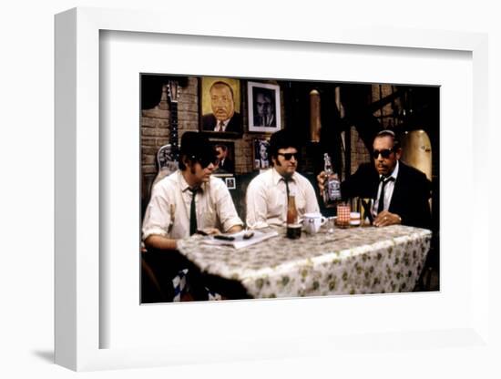 THE BLUES BROTHERS, 1980 directed by JOHN LANDIS Dan Aykroyd, John Belushi and Cab Calloway (photo)-null-Framed Photo