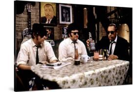 THE BLUES BROTHERS, 1980 directed by JOHN LANDIS Dan Aykroyd, John Belushi and Cab Calloway (photo)-null-Stretched Canvas