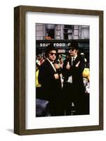 THE BLUES BROTHERS, 1980 directed by JOHN LANDIS John Belushi and Dan Aykroyd (photo)-null-Framed Photo