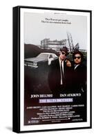 THE BLUES BROTHERS, 1980 directed by JOHN LANDIS John Belushi and Dan Aykroyd (photo)-null-Framed Stretched Canvas