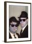 THE BLUES BROTHERS, 1980 directed by JOHN LANDIS John Belushi and Dan Aykroyd (photo)-null-Framed Photo