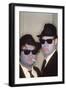 THE BLUES BROTHERS, 1980 directed by JOHN LANDIS John Belushi and Dan Aykroyd (photo)-null-Framed Photo