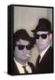 THE BLUES BROTHERS, 1980 directed by JOHN LANDIS John Belushi and Dan Aykroyd (photo)-null-Framed Stretched Canvas