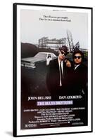 THE BLUES BROTHERS, 1980 directed by JOHN LANDIS John Belushi and Dan Aykroyd (photo)-null-Framed Poster