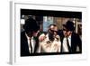 THE BLUES BROTHERS, 1980 directed by JOHN LANDIS Ray Charles between Dan Aykroyd and John Belushi (-null-Framed Photo