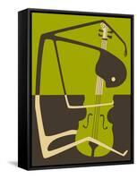 The Blues’ Cello-Jazzberry Blue-Framed Stretched Canvas