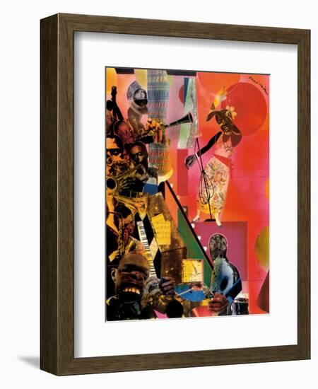 The Blues-Romare Bearden-Framed Art Print