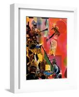 The Blues-Romare Bearden-Framed Art Print