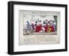 The board of Red cloth, City ladies admitted if extreemly Rich...', 1827-SW Fores-Framed Giclee Print