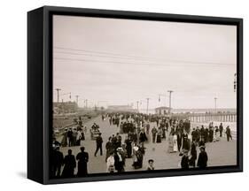 The Board Walk, Asbury Park, N.J.-null-Framed Stretched Canvas