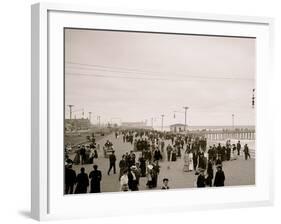 The Board Walk, Asbury Park, N.J.-null-Framed Photo