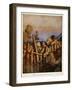 The boarders swarmed over the fence like monkeys, an illustration from 'Treasure Island' by Robert-Newell Convers Wyeth-Framed Giclee Print